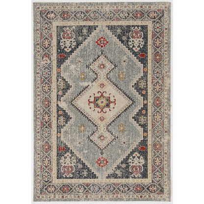 Great Zero Marle Ivory & Blue 5x7.6, Rug