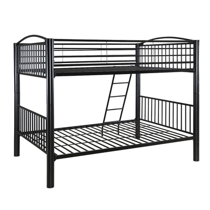 Heavy Metal Black Full Over Full Bunk Bed