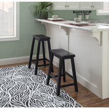 Antique Black with Sand Through Terra Cotta Bar Stool