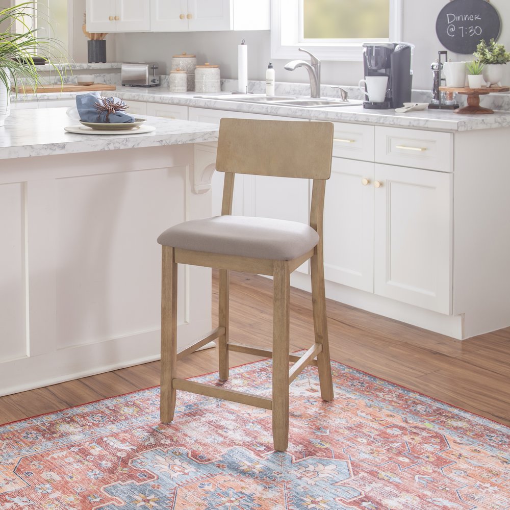 Jordan 24 In Gray Wash Counter Stool