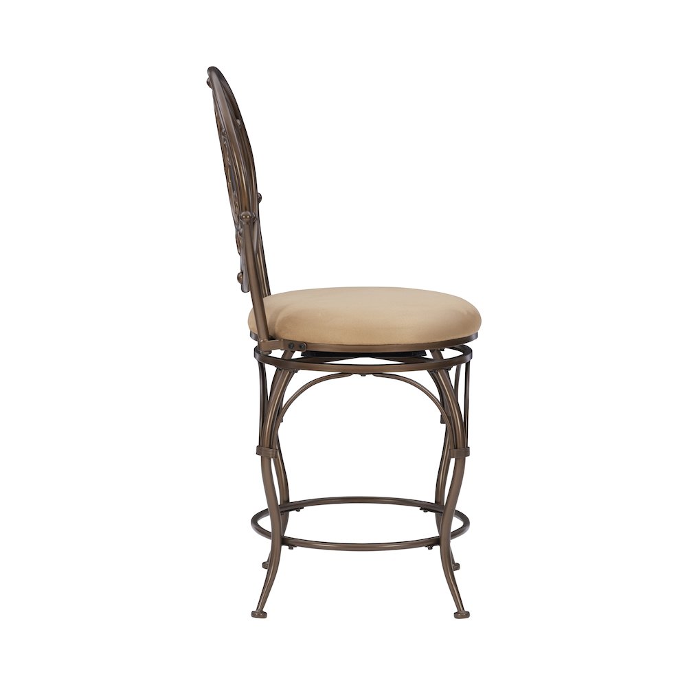 Big and Tall Scroll Circle Back Counter Stool
