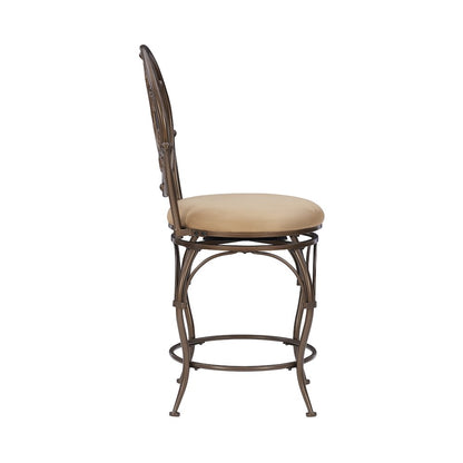 Big and Tall Scroll Circle Back Counter Stool