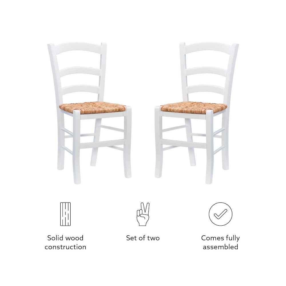 Carmelo Side Chair White Set Of 2