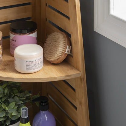 Bracken Bamboo Corner Shelf