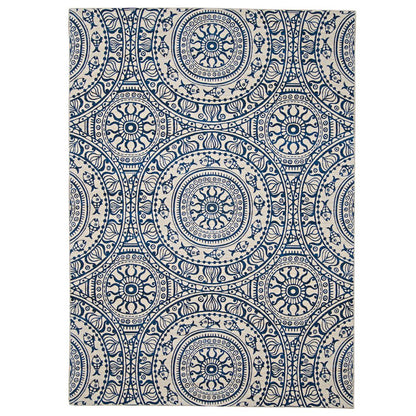 Outdoor Washable Ormond Smoke & Blue 7' X 9', Rug