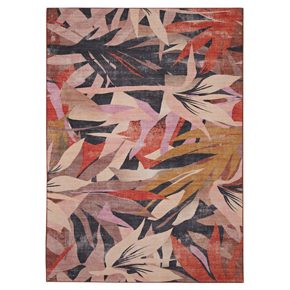 Outdoor Washable Seagrove Orange & Cream 3' X 5', Rug
