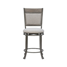 Franklin Swivel Counter Stool, Pewter