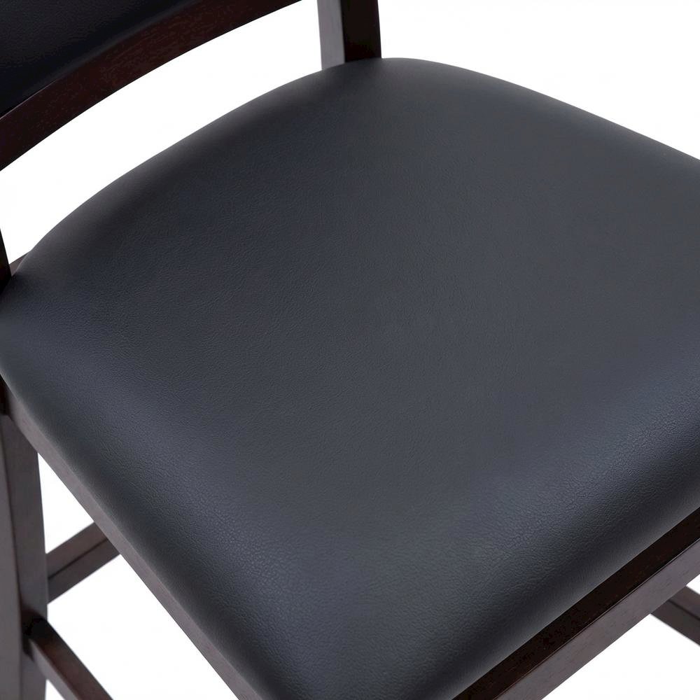 Brown Padded Back Folding Chair Set of 2, Fabric Seat, Metal Frame