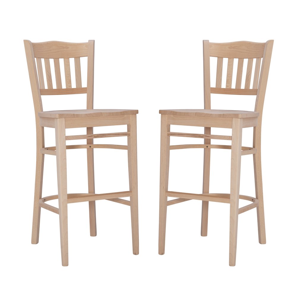 Maryah Barstool Unfinished Set Of 2