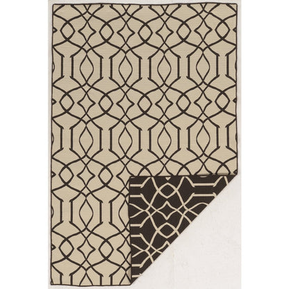 Salonika Reversible Irongate Brown 5x8, Rug