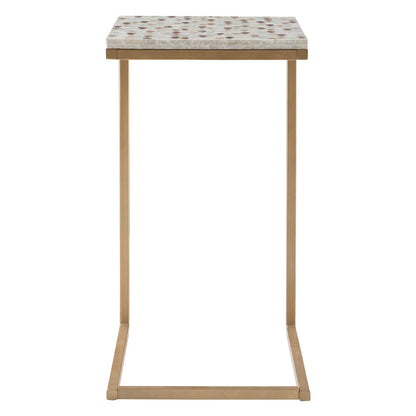Priscille Capiz Fish Mosaic Accent C Table
