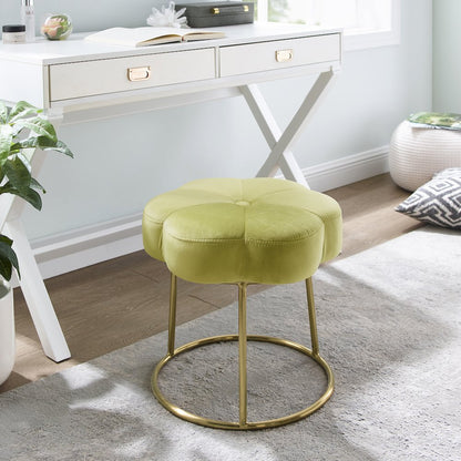 Seraphina Accent Vanity Stool, Green
