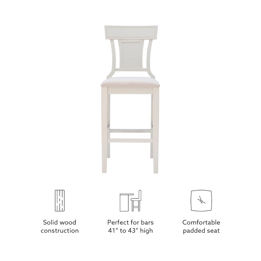 Rylan Bar Stool Creamy White