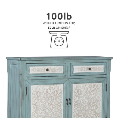 Antique Blue & White Console
