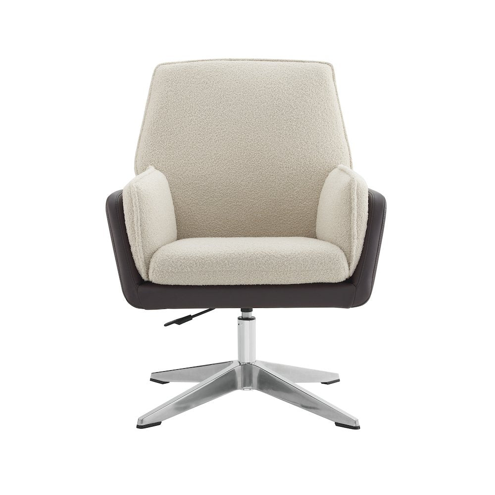 Marion Swivel Chair Brown Natural