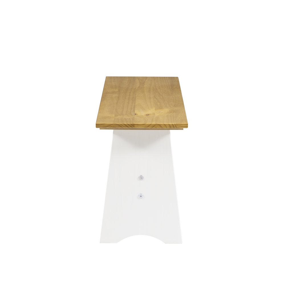 Linson Large Backless Bench Honey White
