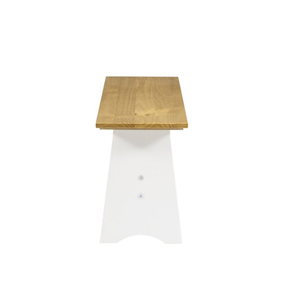 Linson Large Backless Bench Honey White