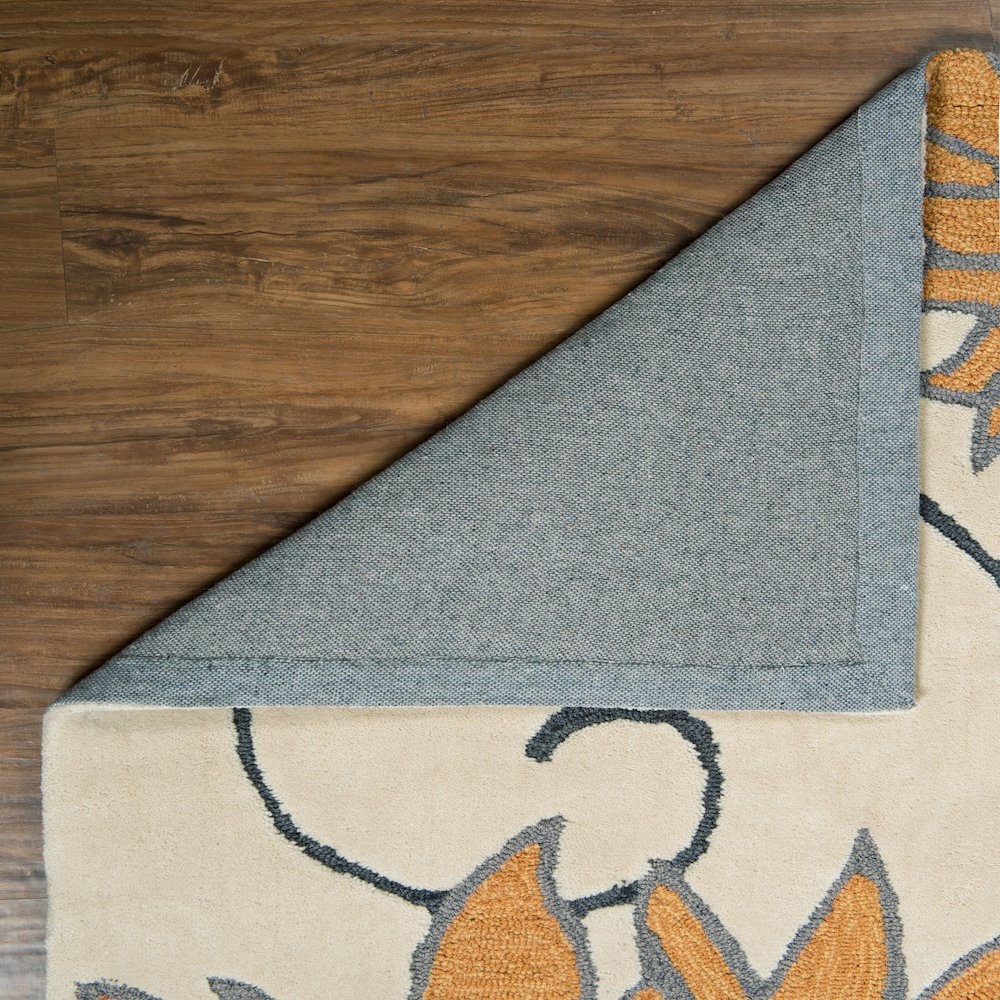 Trio Floral Ivory & Marigold 5x7, Rug