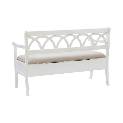 Elliana Storage Bench - White