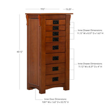Mission Oak Jewelry Armoire