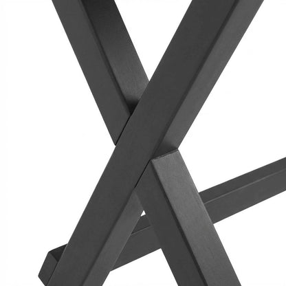 Black Writing Desk With Pine And Mdf Finish For Office Use