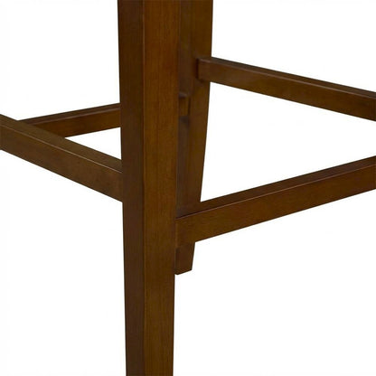 Caramel Bar Stool with Rubberwood Frame and Foam Seat for Comfortable Seating