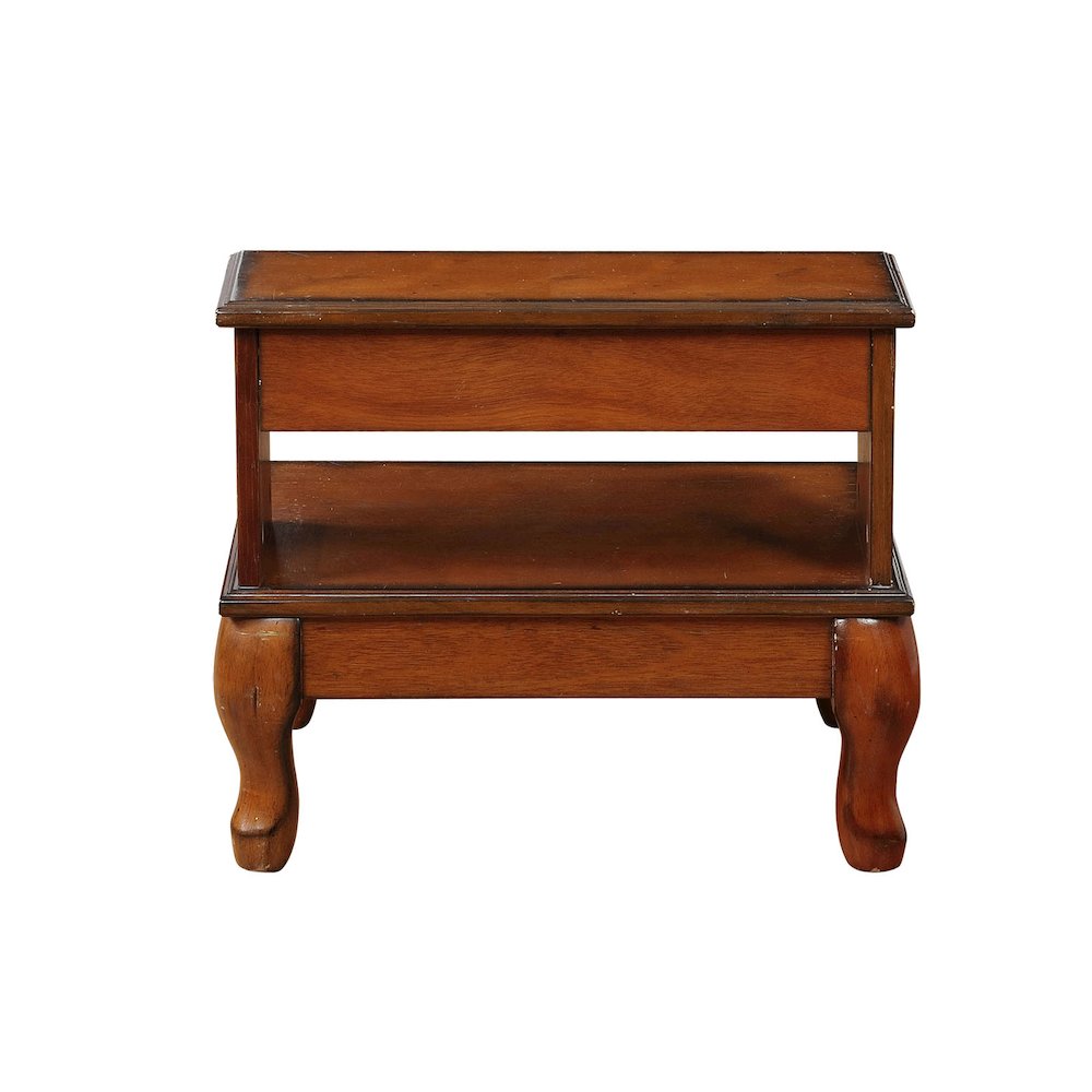 Attic Cherry Antique Cherry Bed Steps with Drawer