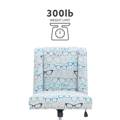 Draper Office Chair, Glasses Print