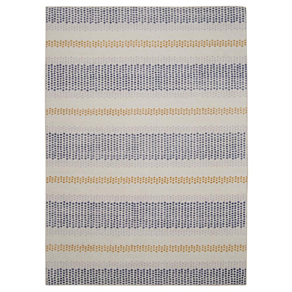 Outdoor Washable Delray Ivory & Blue 3' X 5', Rug