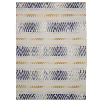 Outdoor Washable Delray Ivory & Blue 3' X 5', Rug