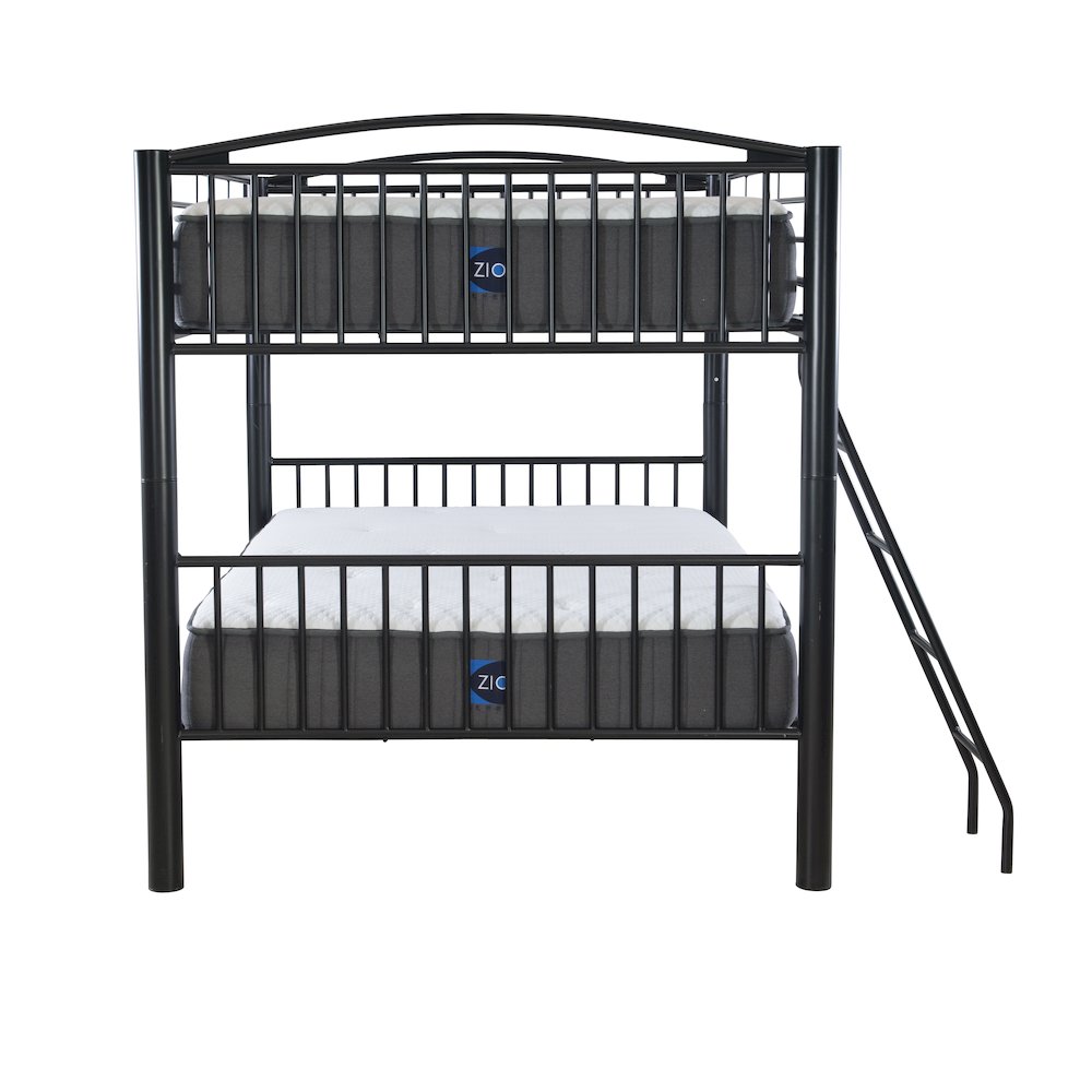 Heavy Metal Black Full Over Full Bunk Bed