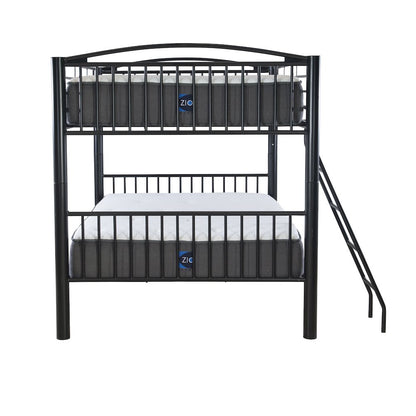 Heavy Metal Black Full Over Full Bunk Bed