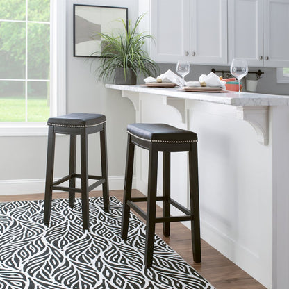 Claridge 2 Pk Black Bar Stool