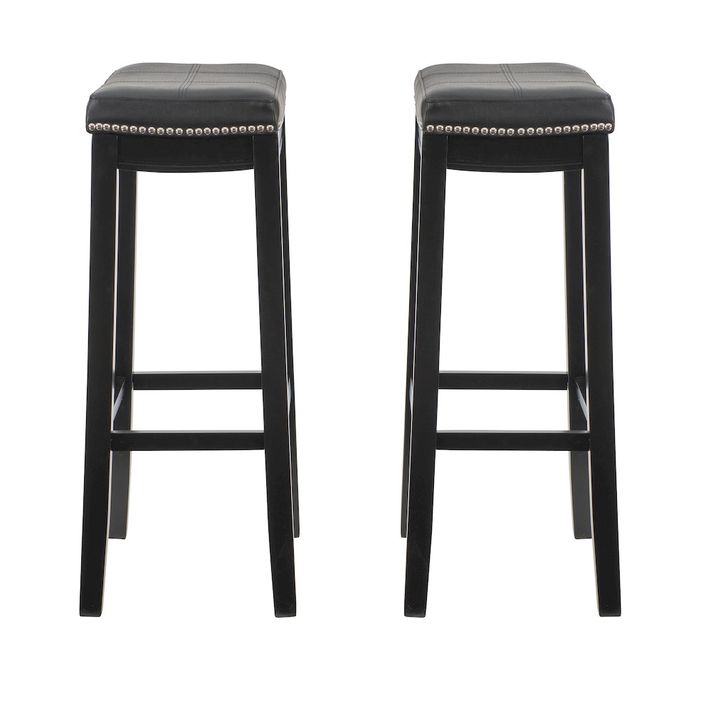 Claridge 2 Pk Black Bar Stool