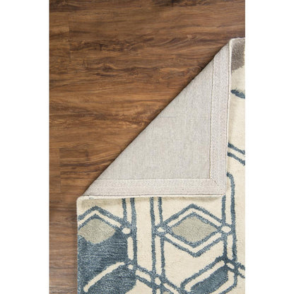 Aspire Triangle Light Blue & Cream 2x3, Rug
