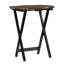 Serpentine Black Tray Table