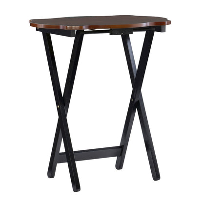 Serpentine Black Tray Table