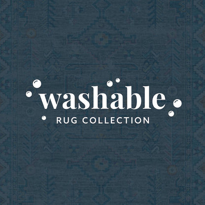 Washable Barron Grey/Green 2x8, Rug