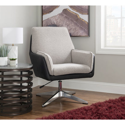 Marion Swivel Chair Black Grey