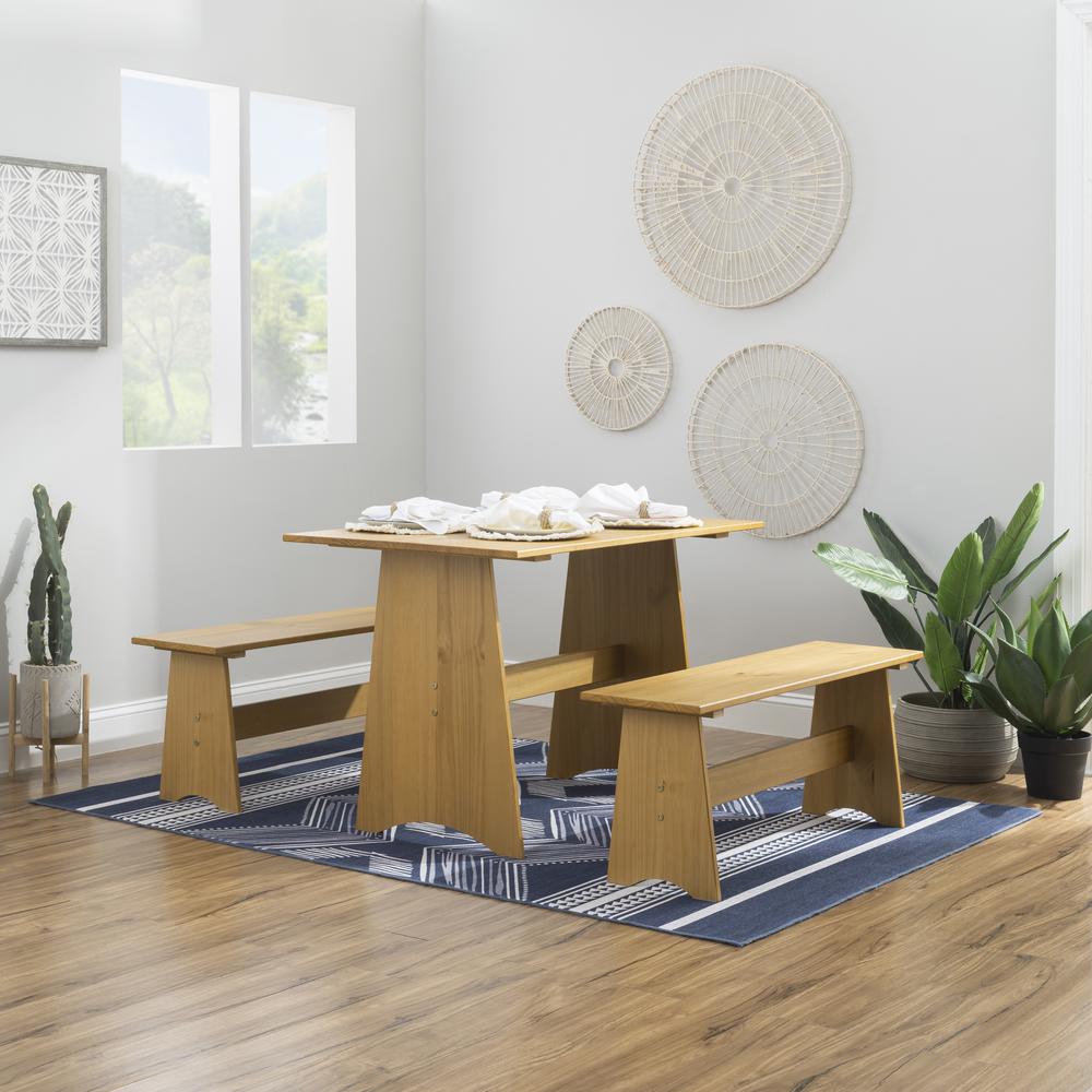 Linson Large Backless Bench Honey