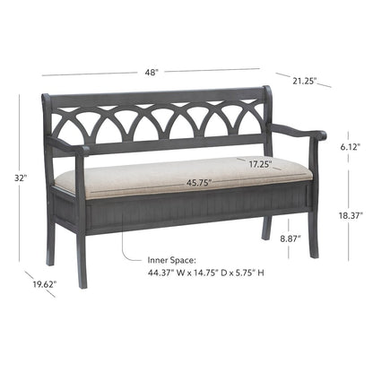Elliana Storage Bench Grey