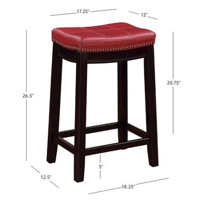 Claridge Red Counter Stool