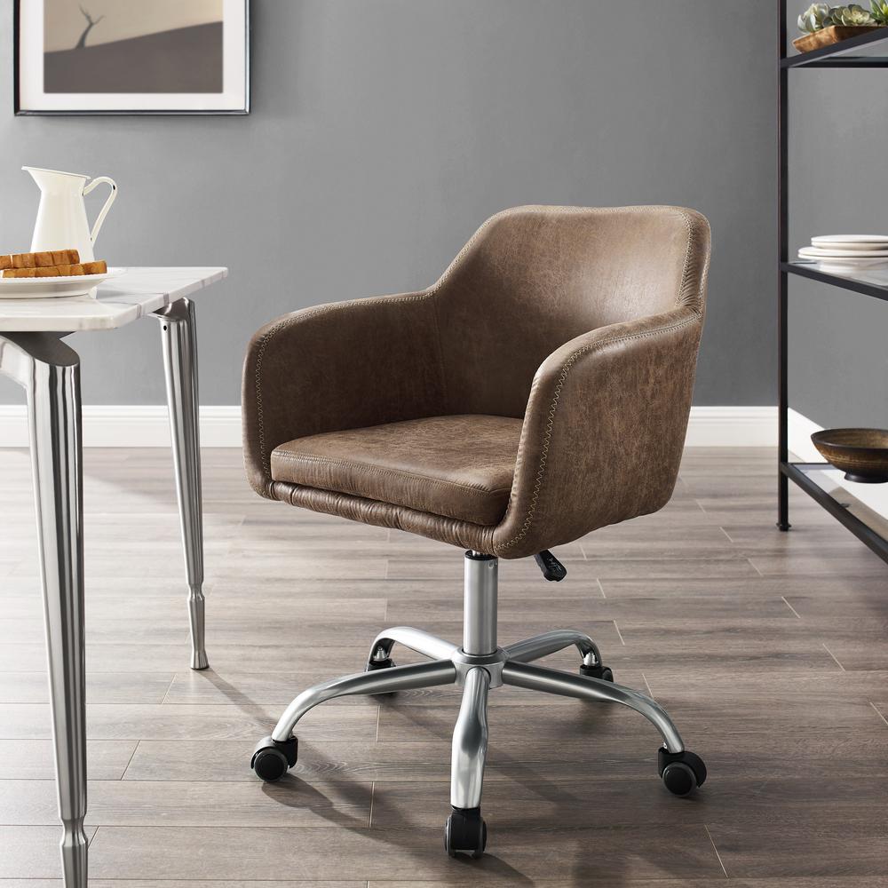 Rylen Office Chair, Brown