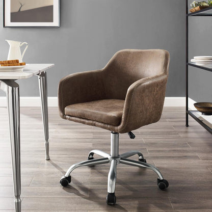 Rylen Office Chair, Brown