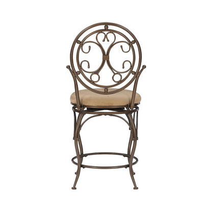 Big and Tall Scroll Circle Back Counter Stool