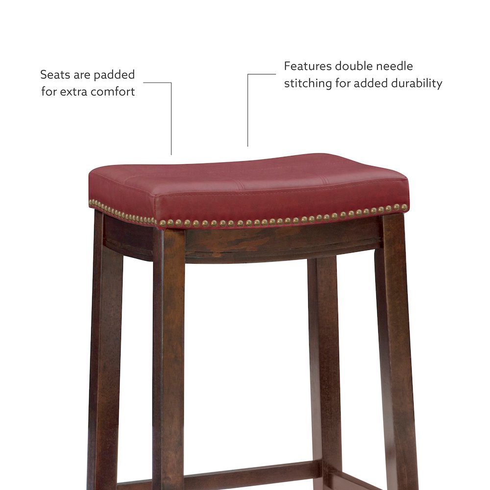 Claridge 3Pc Counter Set Brown Red