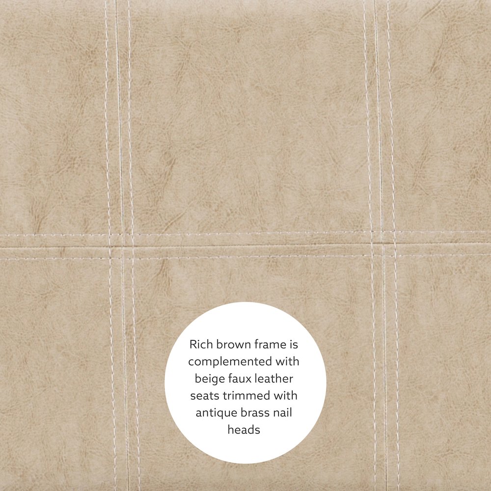 Claridge 3Pc Bar Set Brown Beige