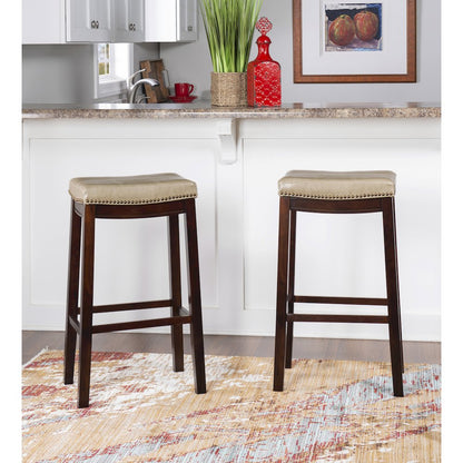 Claridge 2 Pk Beige Bar Stool