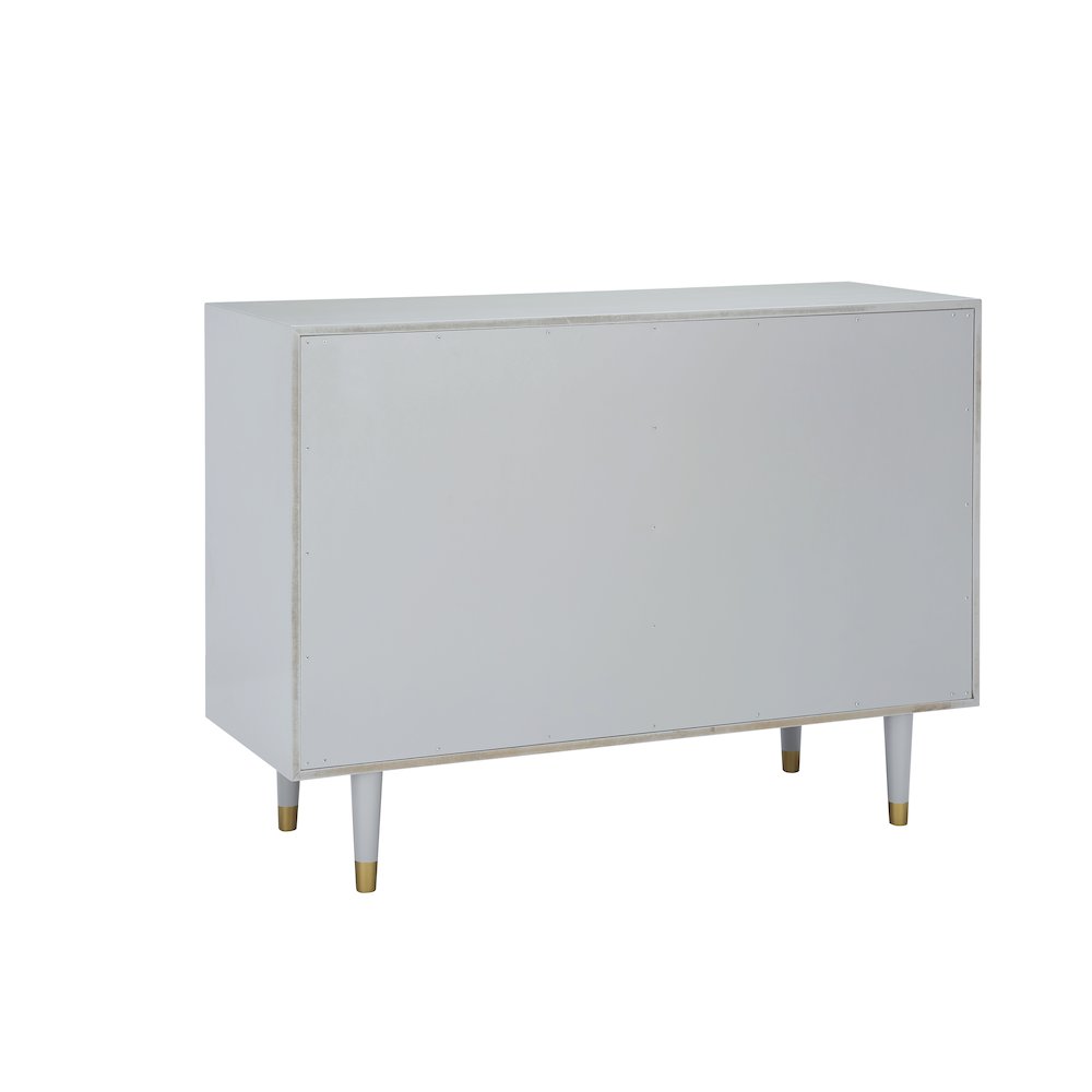 Six Drawer Geo Texture Dresser Grey