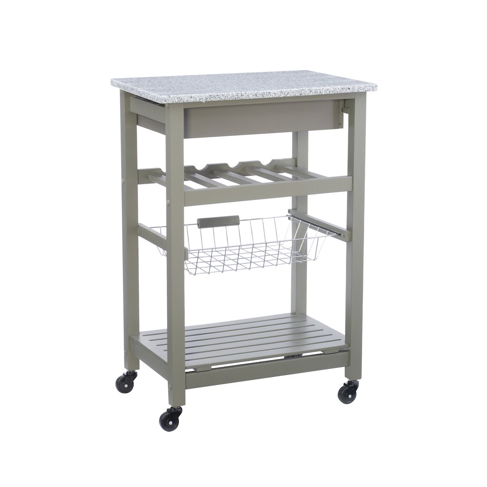 Roger Gray Kitchen Island Granite Top